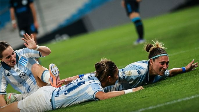 Racing le ganó a Belgrano de Córdoba en la ida de la final del fútbol femenino