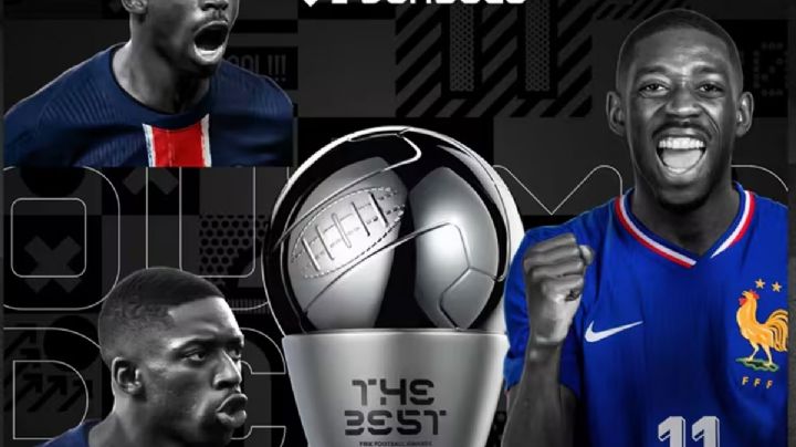 Dembelé fue el protagonista de la noche con el The Best