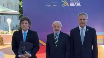 Frío saludo entre Milei y Lula en el inicio de la cumbre del Mercosur