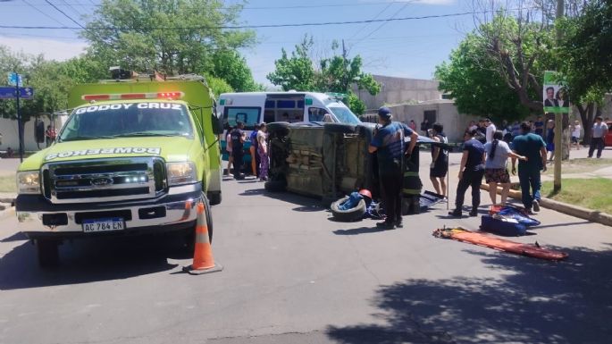 Una mujer y tres niños heridos tras un accidente en Guaymallén 