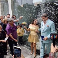 Matías Alé se casó con Martina Vignolo:  “La luna de miel es sorpresa"