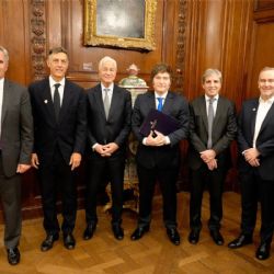 Que exhibió Javier Milei ante los enviados de J.P. Morgan