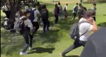 Batalla campal en el Parque Cívico: tres alumnos resultaron heridos