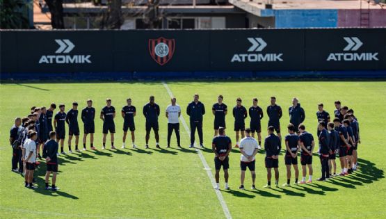 El plantel de San Lorenzo fue a La Bombonera a despedir a Russo