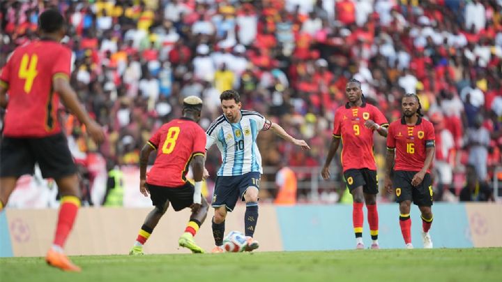 Discreta victoria de la Selección argentina en Angola con uno de Messi