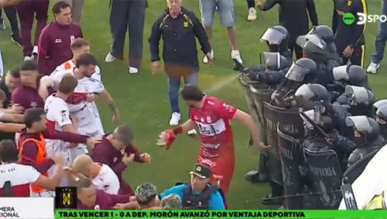 Tan mal huele el ascenso que iba a pasar: batalla campal en Deportivo Madryn-Morón