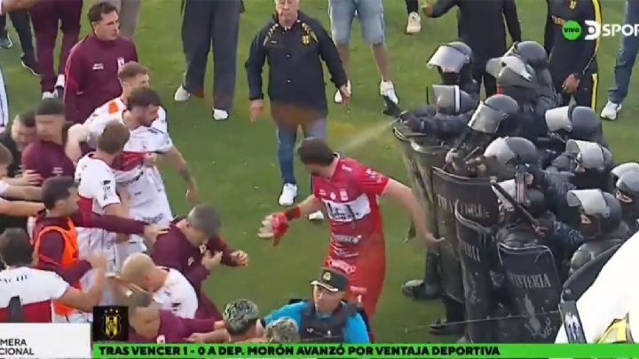 Tan mal huele el ascenso que iba a pasar: batalla campal en Deportivo Madryn-Morón