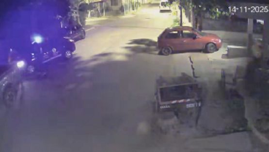Inseguridad y robo fallido en el barrio Fuchs: las cámaras de un vecino captaron la persecución