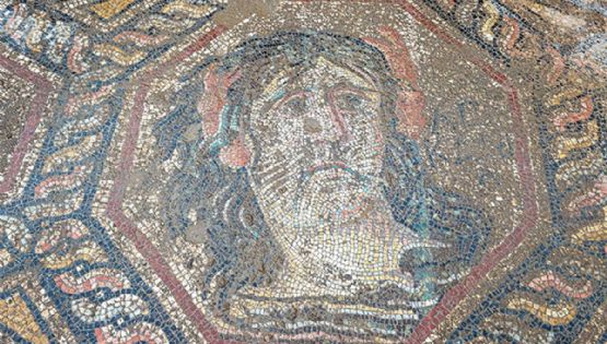 Descubrieron un mosaico de suelo de la época romana