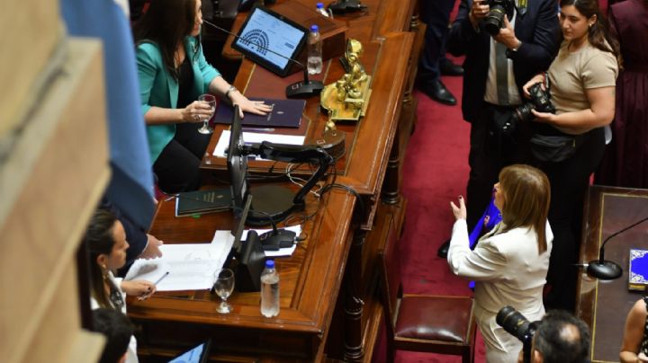 Bullrich juró como senadora y tuvo su primer cruce con Villarruel