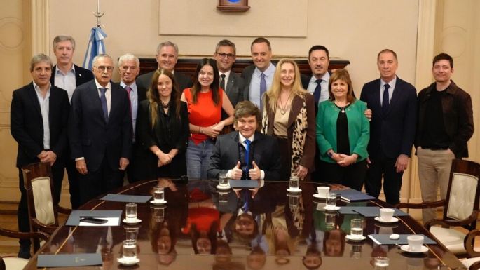 Milei se reunió con el nuevo Gabinete