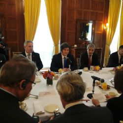 Javier Milei se reunió con empresarios en Nueva York