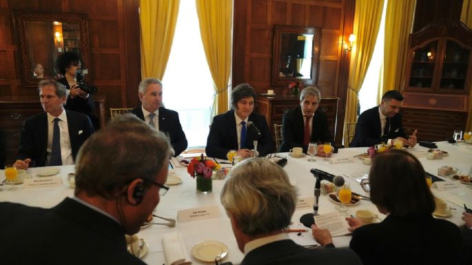 Javier Milei se reunió con empresarios en Nueva York