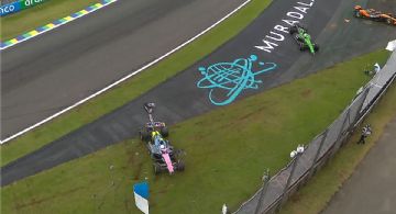 La bronca de Franco Colapinto tras su choque en Brasil