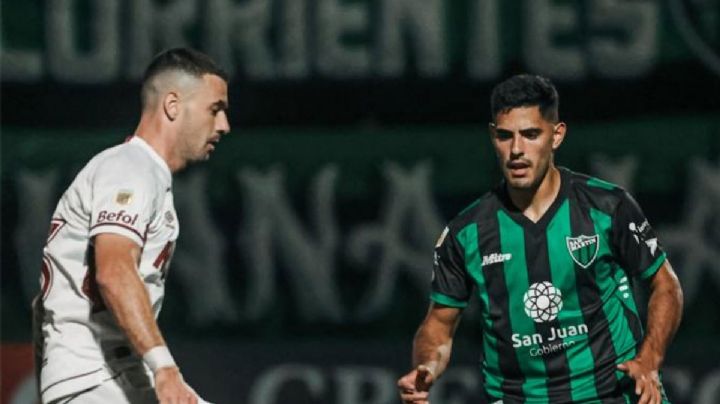 San Martín de San Juan se lo empató a Lanús y dejó al Tomba en zona de descenso