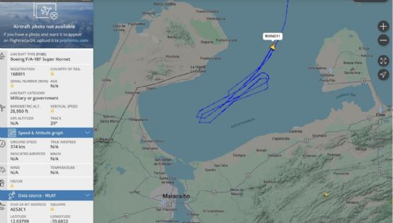 Dos cazas de EE.UU. sobrevolaron espacio aéreo venezolano