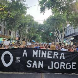 Las imágenes aéreas de la marcha que preocupa al gobierno