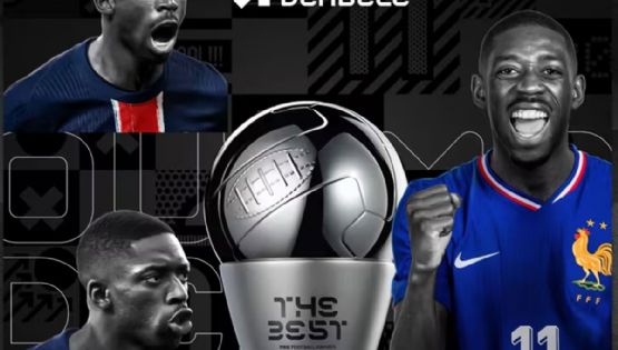 Dembelé fue el protagonista de la noche con el The Best