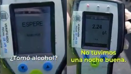 Manejaba con 2,24 gramos de alcohol en sangre y le retuvieron la licencia