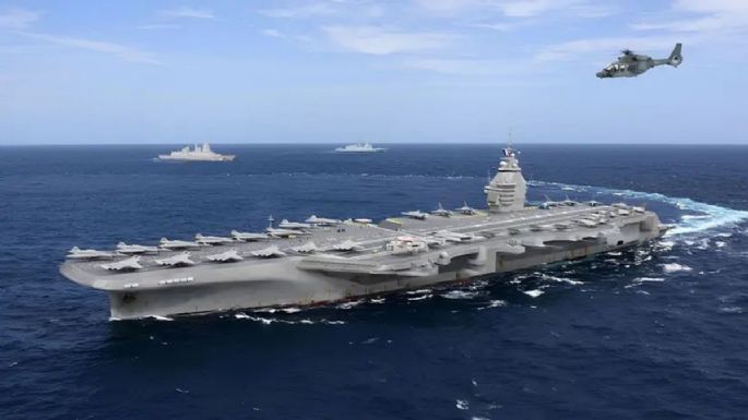 Francia construirá el mayor buque de guerra de Europa: un nuevo portaviones nuclear