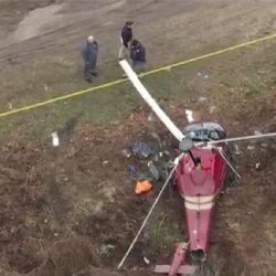 Un choque de helicópteros en pleno vuelo deja una persona muerta