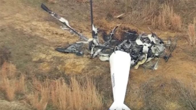 Un choque de helicópteros en pleno vuelo deja una persona muerta