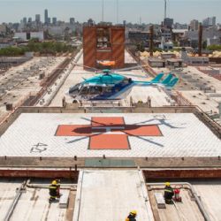El Hospital Garrahan reactivó su helipuerto propio tras cuatro años de inhabilitación