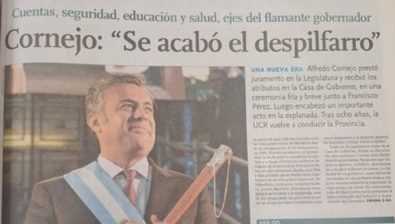 Así arrancó la década cornejista en el Gobierno de Mendoza