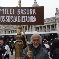 Tensión en una nueva marcha de los jubilados
