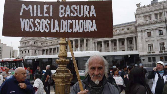 Tensión en una nueva marcha de los jubilados