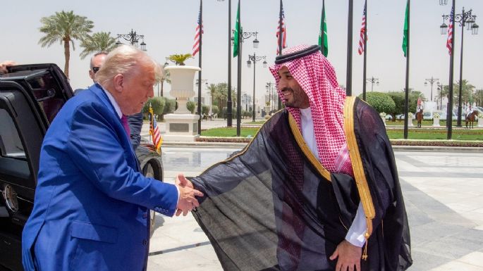 Trump ya inició su gira en  Arabia Saudita