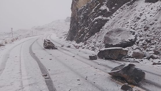 Hubo un derrumbe en la ruta 7 y hay tránsito habilitado solo hasta Uspallata 
