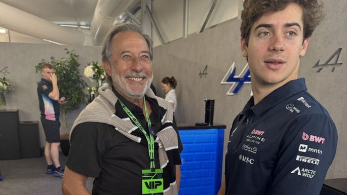 Franco Colapinto y Guillermo Francella en Canadá se encontraron en Canadá 