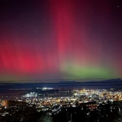 Podrían verse auroras australes en la Patagonia