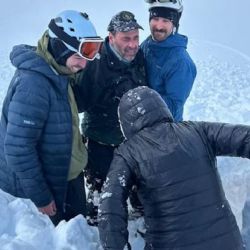 Rescate de una pareja que quedó atrapada tras una avalancha en Ushuaia