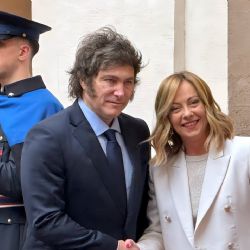 Milei inició en Roma su gira de diez días por Europa