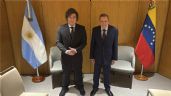 Foto ilustrativa de la nota titulada: Milei se reunió con Urrutia, el líder opositor de Venezuela