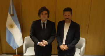 El presidente se reunió con un exjugador de la selección