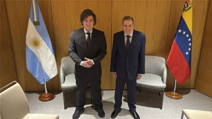 Milei se reunió con Urrutia, el líder opositor de Venezuela