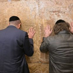 Javier Milei llegó a Israel y visitó el Muro de los Lamentos