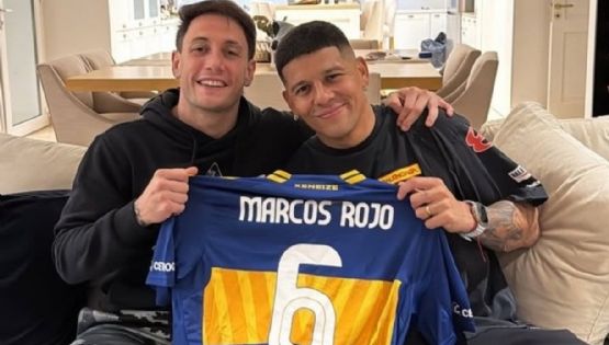 Marcos Rojo, de los botines a los guantes