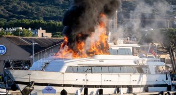 Se incendió un yate de lujo de José Luis Manzano