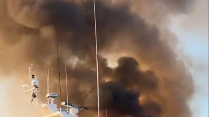 Se incendió un yate de lujo de José Luis Manzano