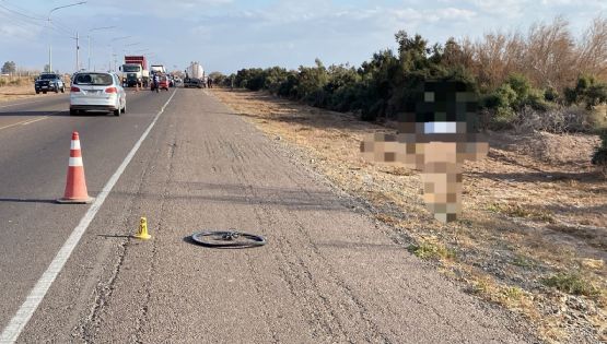 Un ciclista murió tras ser atropellado por un camión en Lavalle 