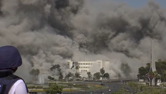 Israel atacó la zona del palacio presidencial de Siria 