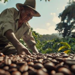 El cultivo de café florece en el estado amazónico de Brasil
