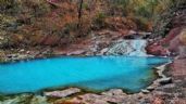 Foto ilustrativa de la nota titulada: No es Cacheuta, pero tiene aguas termales cristalinas en medio de las montañas