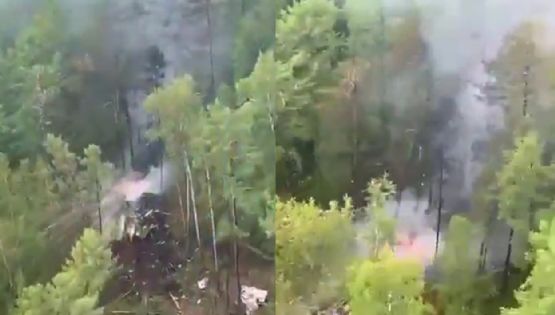 Un avión Antonov An-24 se estrelló en Rusia y no dejó sobrevivientes