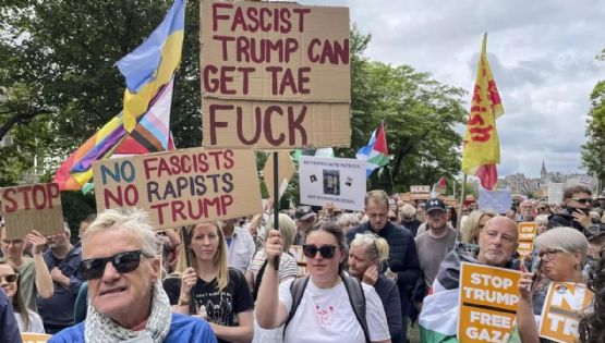 Importantes manifestaciones en Escocia contra la visita de Trump