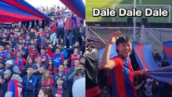 Es japonés, quiso practicar su español con un desconocido y terminó en la hinchada de San Lorenzo 